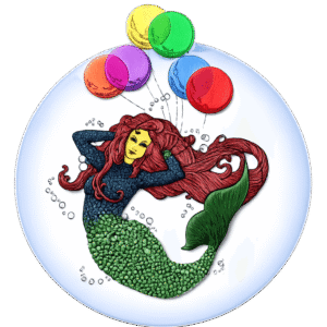 Balloon Lagoon mermaid logo